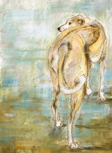 Lurcher On The Beach